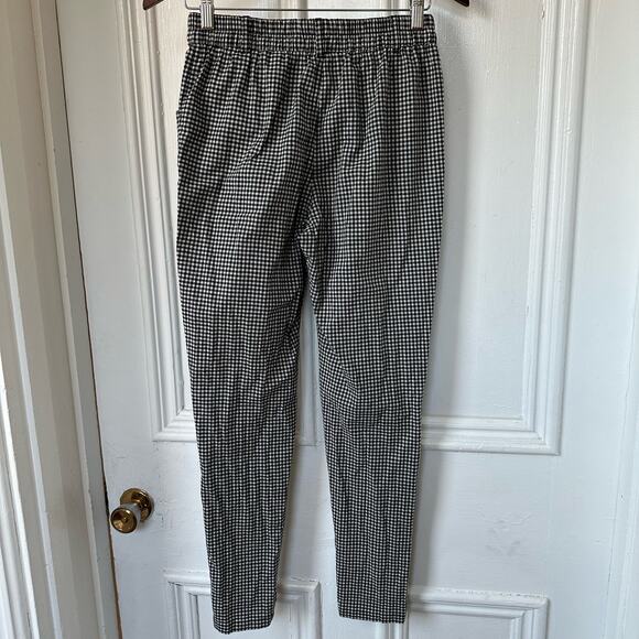 Urban Outfitters Womens Gingham Pants‎ XS Black White - Picture 2 of 9